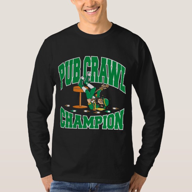 Irish Pub Crawl Champion T-Shirt (Front)
