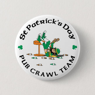 Irish Pub Crawl Team Gift 2 Inch Round Button