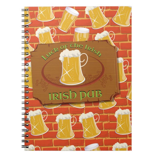 Irish Pub Sign Notebook (Front)