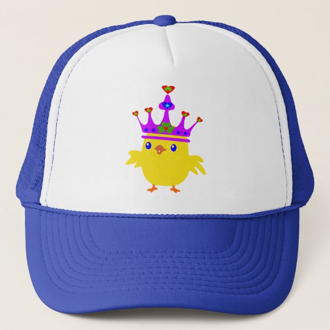 ♫♥Irish Queen Crowned Chicken Chic Trucker Hat♥♪ Hat (Front)