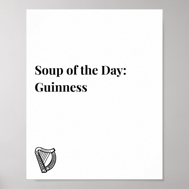Irish Quote Poster, Guinness theme Poster  (Front)
