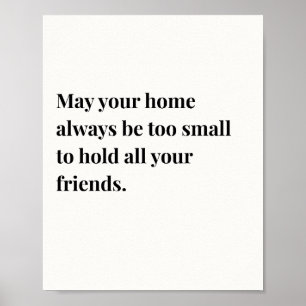 Irish Quote Poster, may your home always Poster