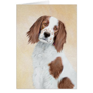 Irish Red and White Setter Painting - Original Art