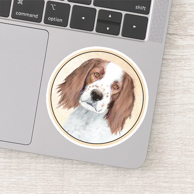 Irish Red and White Setter Painting - Original Art (Detail)