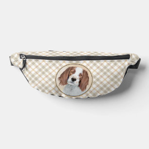 Irish Red and White Setter Painting Original Art Fanny Pack