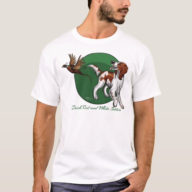 Irish Red and White Setter T-Shirt (Front)