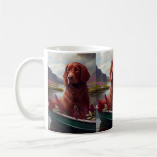 Irish Red on a Paddle: A Scenic Adventure  Coffee Mug