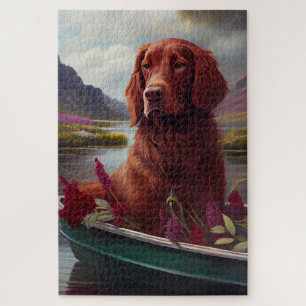 Irish Red on a Paddle: A Scenic Adventure Jigsaw Puzzle