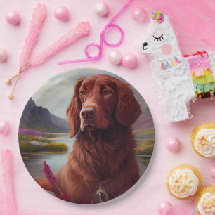 Irish Red on a Paddle: A Scenic Adventure Paper Plate