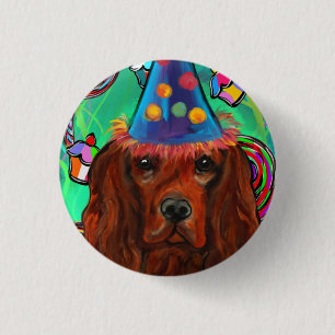 Irish Red Setter    1 Inch Round Button