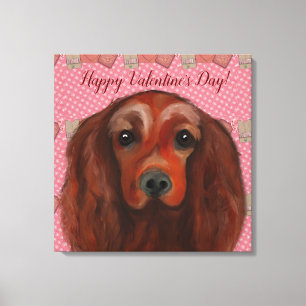 Irish Red Setter       Canvas Print