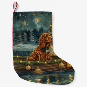 Irish Red Setter Christmas Festive Voyage Small Christmas Stocking