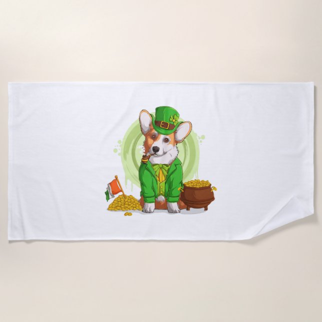 Irish Red Setter Dog Dog Breed for a Irish Red Beach Towel (Front)