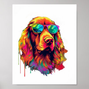 Irish Red Setter Dog Dog Breed for a Irish Red Poster