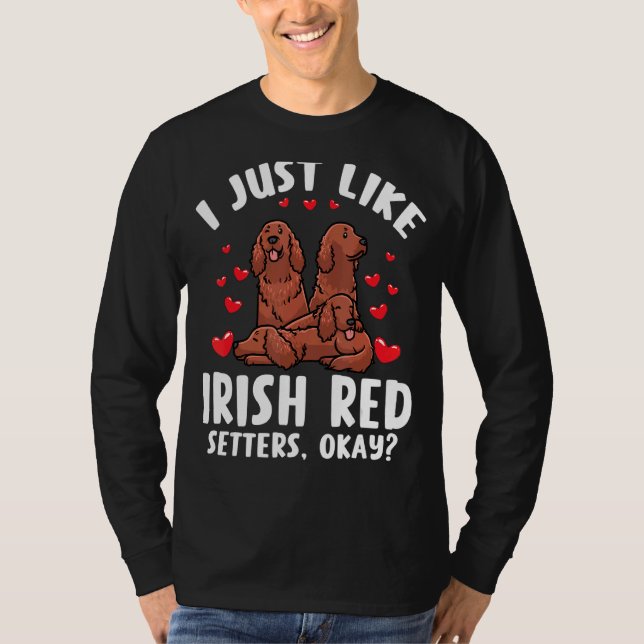 Irish Red Setter Dog T-Shirt (Front)