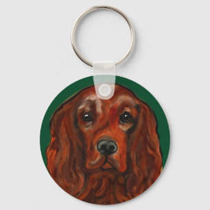 Irish Red Setter Keychain