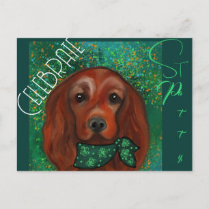 Irish Red Setter Postcard