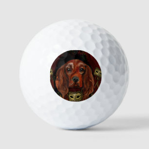 Irish Red Setter Postcard Golf Balls