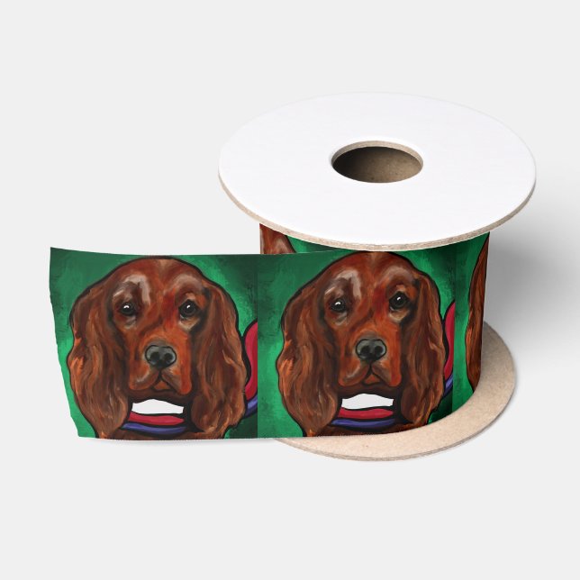 Irish Red Setter    Satin Ribbon (Spool)