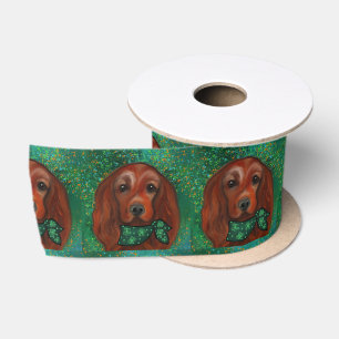 Irish Red Setter          Satin Ribbon