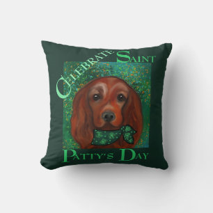 Irish Red Setter Throw Pillow
