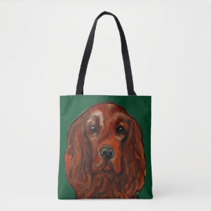 Irish Red Setter Tote Bag