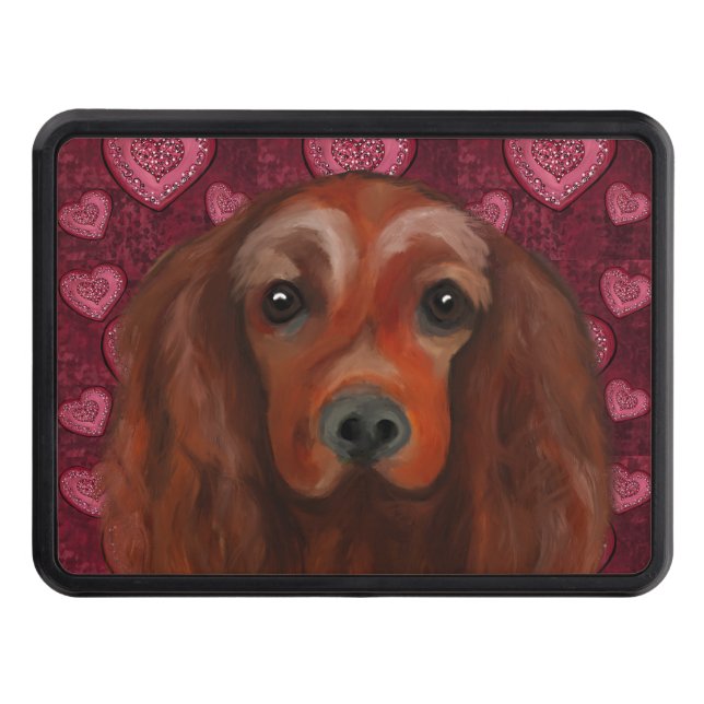 Irish Red Setter      Trailer Hitch Cover (Front)