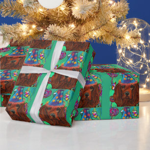 Irish Red Setter Wrapping Paper