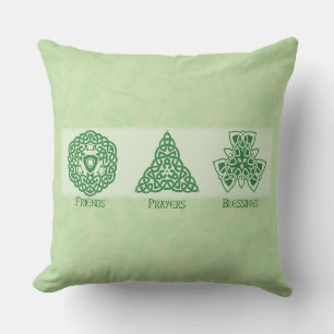 Irish Religious Friends Prayers and Blessings Throw Pillow