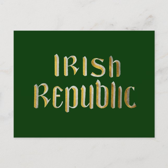 Irish Republic Postcard (Front)