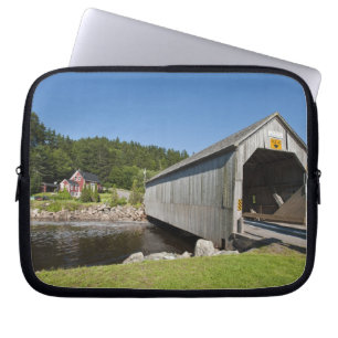 Irish River covered bridge, St. Martins, New Laptop Sleeve