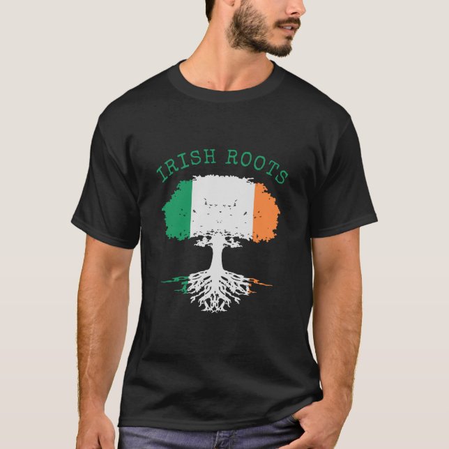 Irish Roots Family Tree T-Shirt (Front)