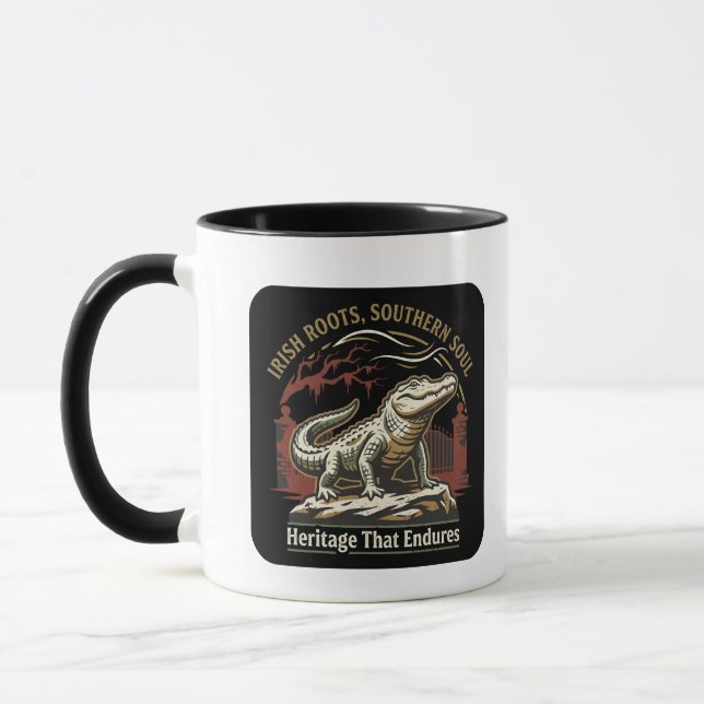 Irish Roots Southern Soul Alligator Mug (Left)