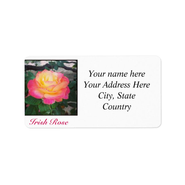 Irish Rose Address Labels (Front)