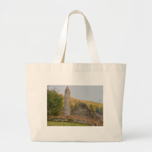Irish Round Towers over 1,000 years old Large Tote Bag