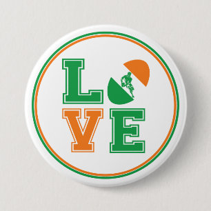 Irish Rugby 3 Inch Round Button