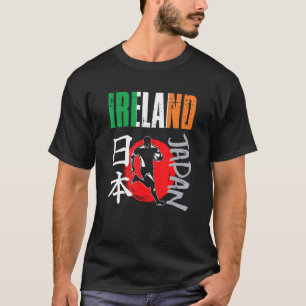 Irish Rugby Flag Distressed Ireland Japan T-Shirt