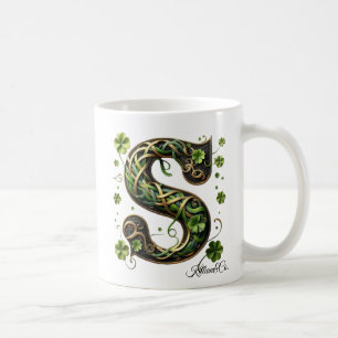 Irish S Monogram Coffee Mug