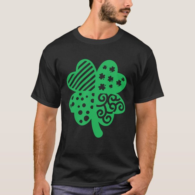 Irish Saint Paddy's Shamrock Happy St Patrick's Da T-Shirt (Front)