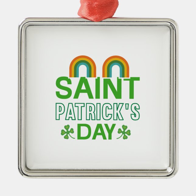 Irish Saint Patrick S Day Metal Ornament (Front)