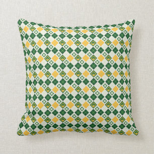 Irish Saint Patrick's Day pattern Throw Pillow