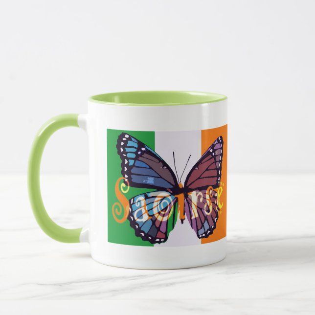 Irish Saoirse Butterfly Mug (Left)