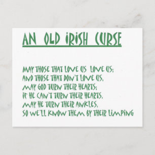 Irish Saying Postcard