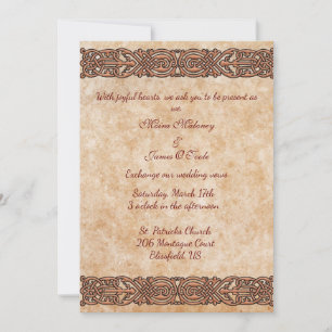 Irish Scotch Celtic Design Faire-part de mariage
