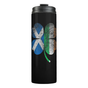 Irish Scottish flag Shamrock Ireland Saint Patrick Thermal Tumbler