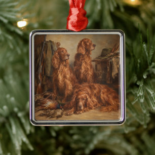 Irish Setter ,Art Metal Ornament