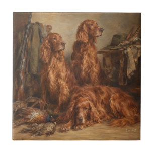 Irish Setter  ,Art  Tile