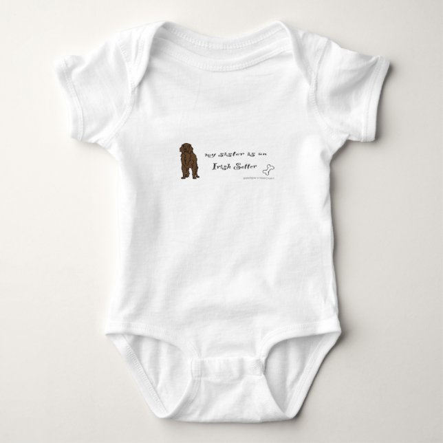 Irish setter baby bodysuit (Front)