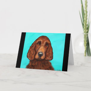 Irish Setter Card