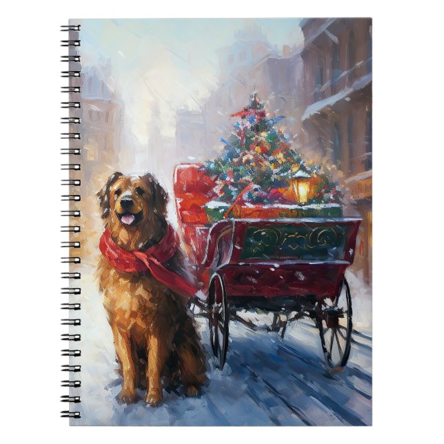 Irish Setter Christmas Festive Season  Notebook (Front)